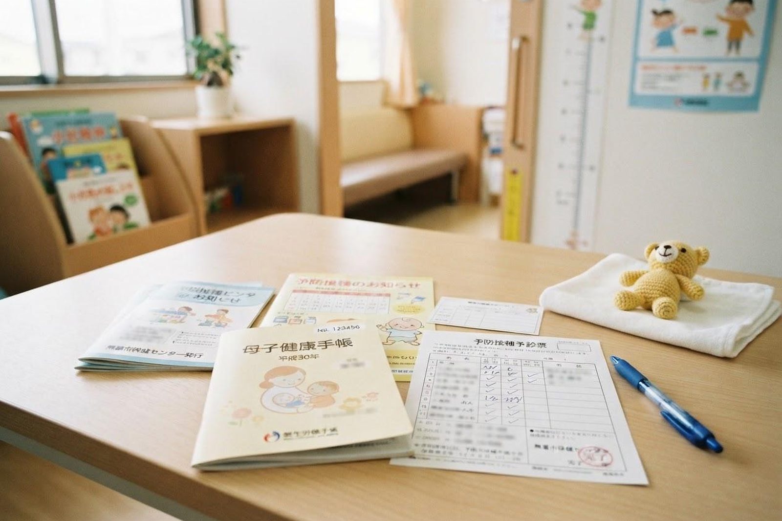 母子手帳と接種スケジュール